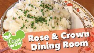 Savory Impossible Hot Pot and Vegan Fish & Chips from Rose & Crown Dining Room