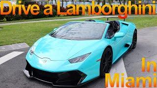 Drive a Lamborghini Huracan Spyder through Miami, FL Streets - Blast Supercar Driving Experience