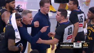 Steve Kerr wanted to fight ref and had to be held back after the game 