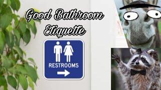 BONKREACTS: Good Bathroom Etiquette #comedy #bonk