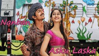 "Asku Laska"  Nanban Movie Songs | Star Vijay,Jiiva,Srikanth,Ileana D'Cruz