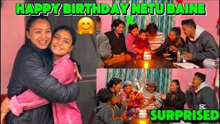 HAPPY BELATED BIRTHDAY NETU BAINESURPRISEDDINA AAUDA K VAYO ||DHARAI PAXI KO VET||Uttamsabina4055