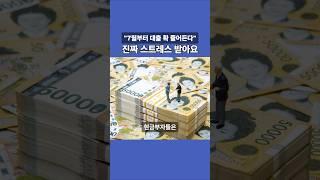 7월부터 대출 스트레스 커집니다 #부동산 #부동산스터디 #아파트 #대출규제 #스트레스DSR