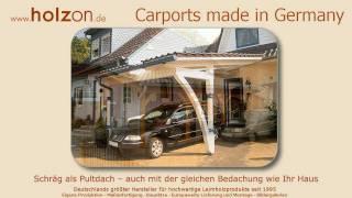 Carport selber bauen Modelle - z.B. Doppelcarport modern aus Holz aufbauen oder bauen lassen