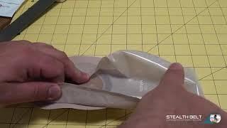 How to measure a one piece Hollister ostomy bag for a Stealth Belt