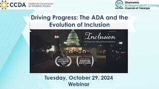 Driving Progress – The ADA and the Evolution of Inclusion | October 29, 2024