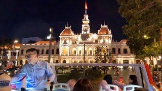 호치민의 밤은 서울의 밤보다 화려하네 호치민 2층버스투어 Full /  Ho chi minh city bus tour