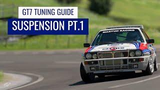 Gran Turismo 7 - Tuning For Beginner - Suspension Part 1; Body Height & Natural Frequency