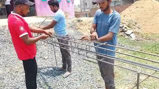 column and Jali work कॉलम के लिए स्टील कैसे बांधें?What is bar bending work for column