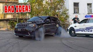 DRIFTING A TRACKHAWK IN THE HOOD!