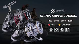 Sougayilang Spinning Fishing Reel 13+1 Bearing\Aluminum Spool Light But Strong