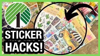  YOU WON'T BELIEVE HOW I USED $1 DOLLAR TREE STICKERS FOR DIY DECOR | STICKER HACKS 2024