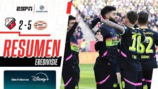 Resumen I Utrecht 2-5 PSV Eindhoven I Eredivisie I PSV gana y Chucky asiste en la goleada al Utrecht