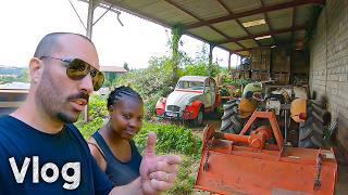 On Visite une FERME DÉSERTE - VLOG - Dernière Journée de Camping en Famille dans la Loire