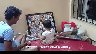 Speechless reaction of a baby on surprise photo collage || Nudishree