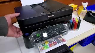 【創達科技】EPSON WF-2831 四合一WiFi傳真複合機（免晶片刷機+連供改裝/滿墨水量）＃雙面列印 彩色螢幕