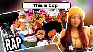 BLACK POWER!! Black Anime Character Rap Cypher | Reaction @GameboyJones