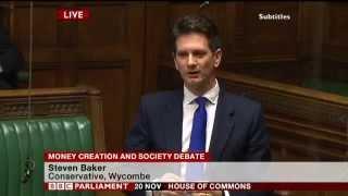 Steve Baker MP at the historic debate in UK Parliament on Money Creation