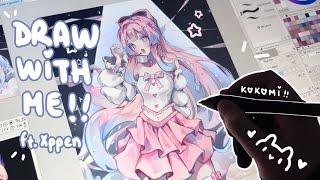  Draw with me !!  Kpop idol Kokomi【Clip Studio 】(Hoyofair x Xppen) Artist 22 Plus!