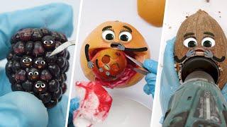 C-Section FOODSURGERIES️ - MY BEST VIDEOS #8 - (WORLD OF DOODLES) #birth #fruitsurgery #baby