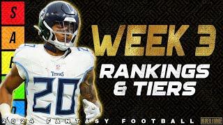 Top 40 Running Back Rankings & Tiers - Week 3 Fantasy Football