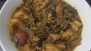 Pork with Sun-dried taro leaves | Singtang voksa dolhou toh benkanthu toh huan.