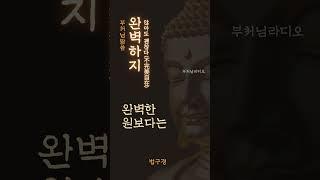 완벽하지 않아도 괜찮다(不完美自在) | 부처님말씀 | 석가모니명언 | 인생지혜 | 명상의말씀