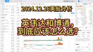 12月26日美股分析，英伟达和博通到底应该怎么选？