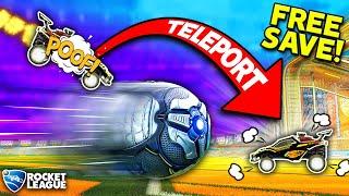 Rocket League, but you have the POWER TO TELEPORT TO THE BALL