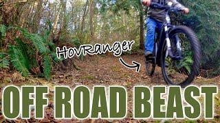 WHOA! My First Time Riding An E-Mountain Bike | Hovsco HovRanger