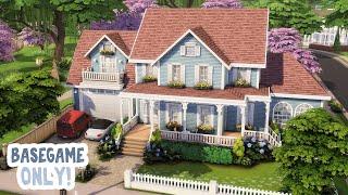 Base Game House for 6 Sims!  || The Sims 4 Family Home: Speed Build