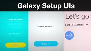 Samsung Galaxy Setup UIs (Android 6 - 14)