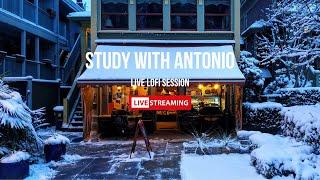 LIVE Morning Coffee Shop, Relaxing & Cozy Café Ambience - Study With Antonio