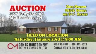 Upcoming Auctions in Dec 2015-Jan 2016 from Comas Montgomery Realty and Auction Co.