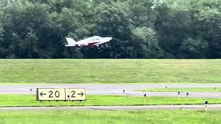 Cessna 172 and a piper Cherokee do pattern work at Brainard airport ￼#t￼akeoff #landing #shortfield