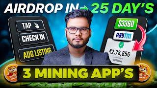 3 Best Crypto Mining APP Like Hamster Kombat & DOGS Airdrop