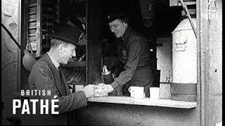 Lord Halifax Visits Famous Tea Car (1941)