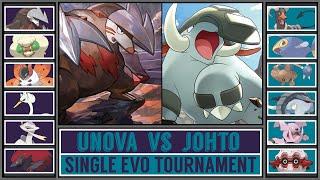 UNOVA vs JOHTO | Single Evolution Pokémon Tournament (Battle #4)