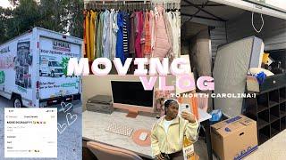 moving vlog  moving to NC, new apartment, closet organization, shopping, unpacking & more!