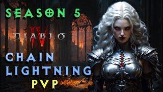 Diablo 4 - Season 5 - Sorceress (Chain Lightning ) PvP