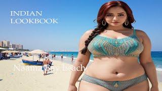 4K AI Indian Lookbook Plus Size Goddess Model Video - Naama Bay Nights