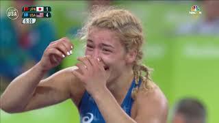 Helen Maroulis Becomes First Woman To Win Wrestling Gold | Gold Medal Moments Presented By HERSHEY'S