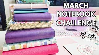 MARCH NOTEBOOK CHALLENGE 🩷Erin Condren B6 slim, daily journals, writing planner, and more