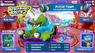 Drifter town Attack Abilities Only - Screamin' Jack + Clutch - Beach Buggy Racing 2