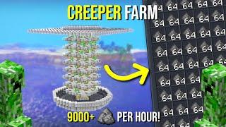 Minecraft's BEST CREEPER FARM 1.21 - NEW - 9000+ PER HOUR!