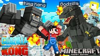 Godzilla vs Kong sa Minecraft PE | Rise of the Titans