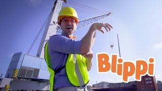 Learning Construction Vehicles For Kids With Blippi | Trucks For Kids