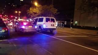 NYC Taxi And Limousine Commission Enforcement And Police On A Traffic Stop On The Upper East Side