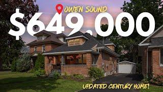 Sold! See inside this century home for $649,000 in one of Owen Sound's best neighbourhoods!