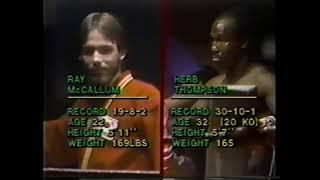 Ray McCallum Vs. Herb Thompson